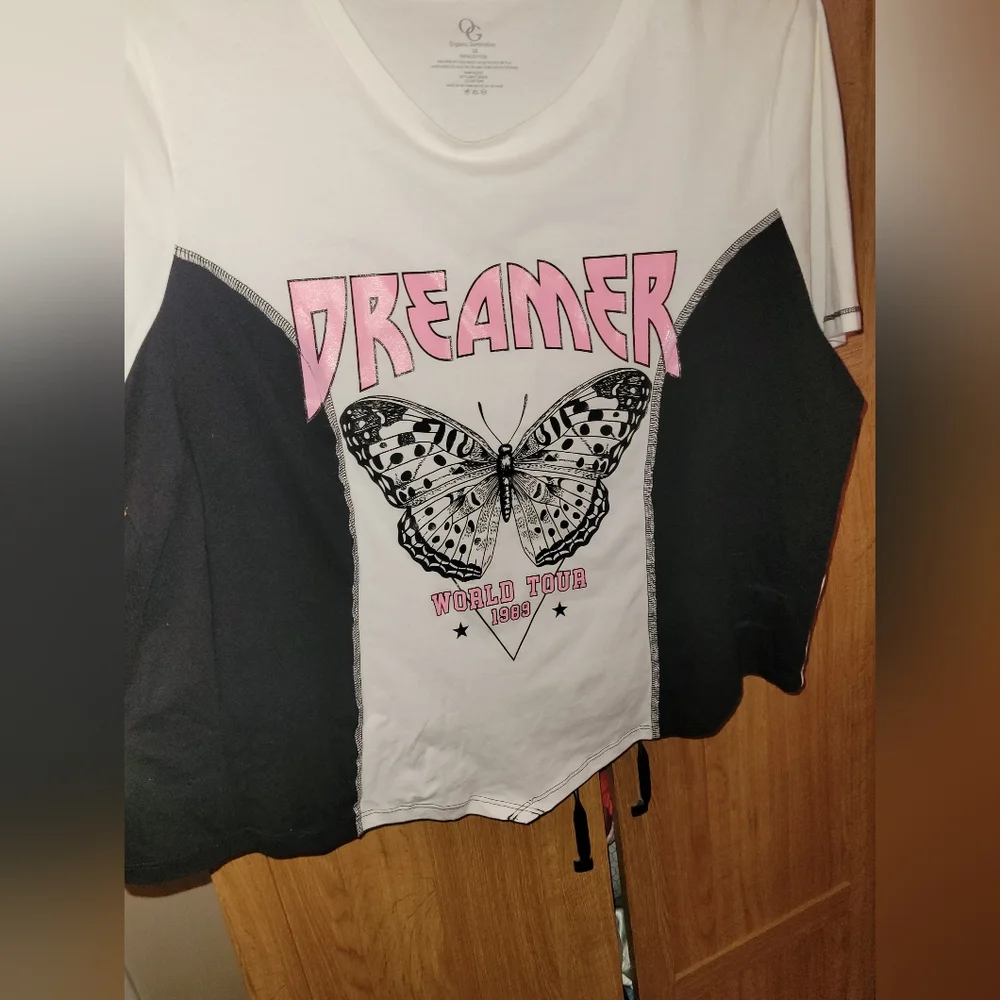 Organic generation dreamer cropped colorblock tee size 3xl NWOT - Picture 3 of 4